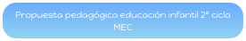 Propuesta pedagógica educación infantil 2º ciclo MEC