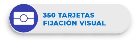 * 350 TARJETAS FIJACIÓN VISUAL
