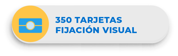 * 350 TARJETAS FIJACIÓN VISUAL